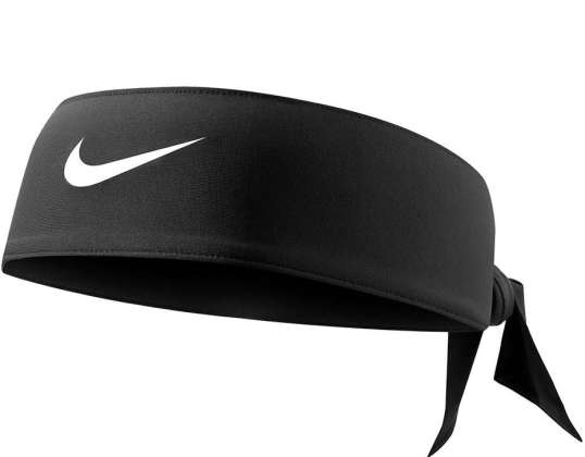 Повязка на голову Nike Dri-fit Head Tie 4.0 черно-белая N1002146010OS N1002146010OS