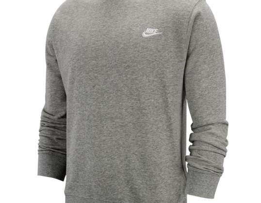 Γκρι ανδρικό φούτερ Nike NSW Club Crew FT BV2666 063 BV2666 063