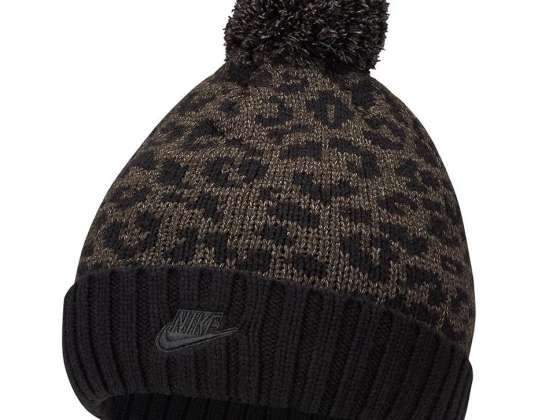 Gorra Nike Nsw Beanie Cuffed Pom Futura negro-marrón DM8403 010 DM8403 010