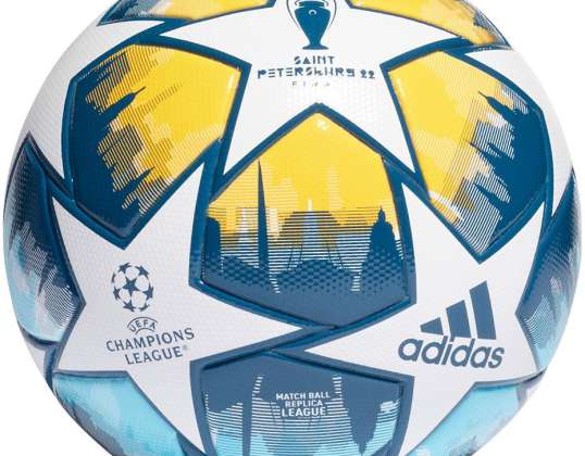 Football adidas UCL League St. Petersburg blue-yellow H57820 H57820