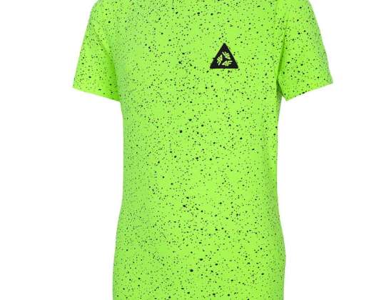 T-shirt pour garçon 4F vert teuneux néon HJL21 JTSM006A 45N HJL21 JTSM006A 45N