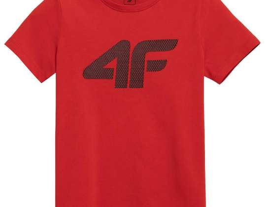 T-Shirt für Jungen 4F rot HJZ21 JTSM001B 62S HJZ21 JTSM001B 62S