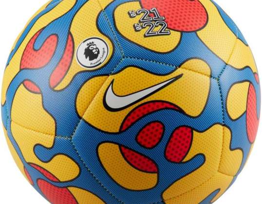 Ballon de football Nike Premier League Pitch FA21 jaune-bleu DC2382 710 DC2382 710