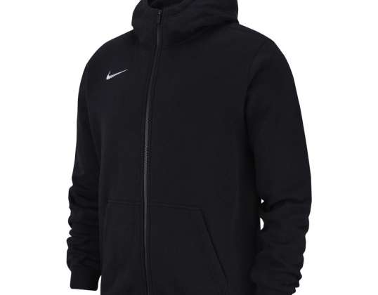 Sweatshirt for kids Nike Team Club 19 Full-Zip Fleece Hoodie JUNIOR black AJ1458 010 AJ1458 010