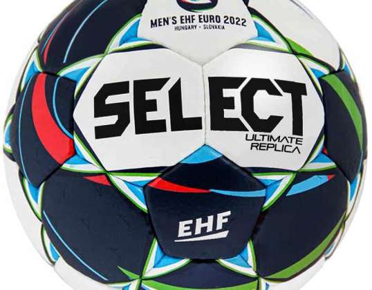 Select Ultimate Replica EHF 3 handbal marine-wit P8815