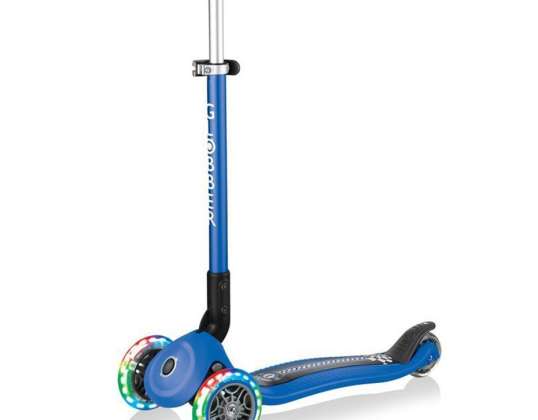 Smj Globber Primo Faltbare Lichter Racing 3 Rad Roller Blau 434-100 434-100
