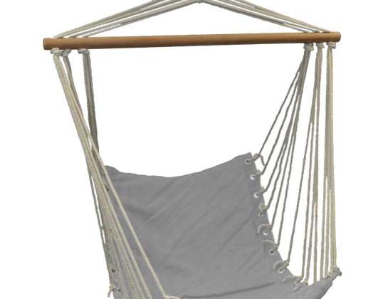 Võrkkiik Brasiilia tugitool Natura Royokamp õmmeldud padjaga 90x50 cm hall 1005058 1005058 21058