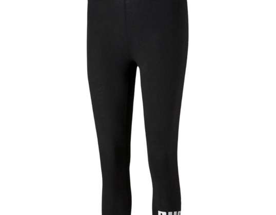 Leggings für Damen Puma ESS 3/4 Logo Leggings schwarz 586828 01 586828 01