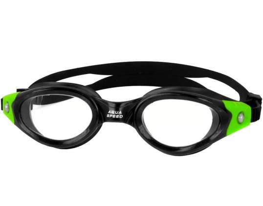 Aqua-Speed Pacific Swim Goggles preto-verde 38 O2400