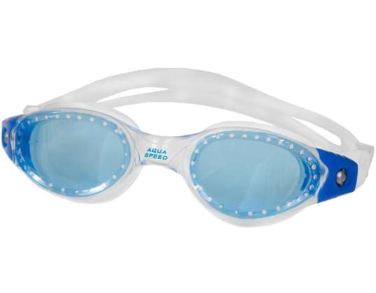 Aqua-Speed Pacific Schwimmbrille weiß-blau 61 O2401