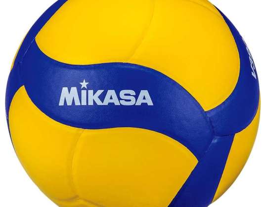 Volleybal Mikasa geel-blauw V390W V390W