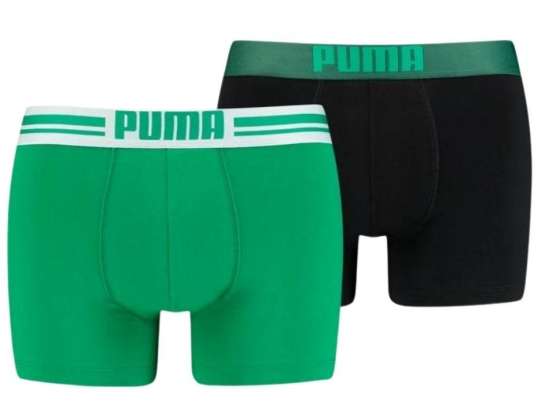 Herren Puma Basic Boxer 2P grün, schwarz 906519 04 9065104