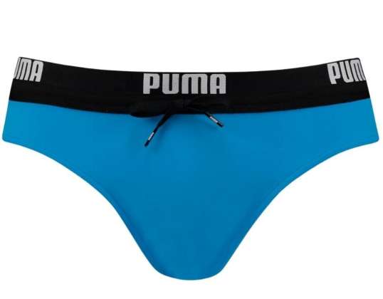 Badehose für Herren Puma Logo Swim Brief blau 907655 08 907655 08