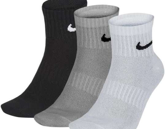 Nike Everyday Lightweight Cheville 3 paires Blanc, Gris, Noir SX7677 964 SX7677 964