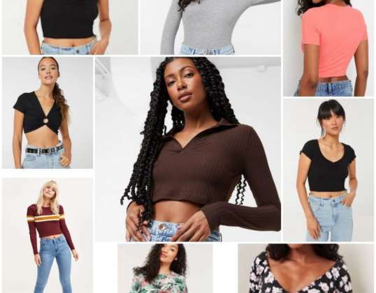 Variety of Ardene Brand Women's T-shirts and Croptops in Different Designs and Sizes