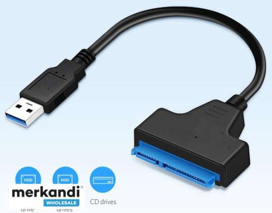 USB 3.0 į SATA7 + 15 kontaktų adapteris