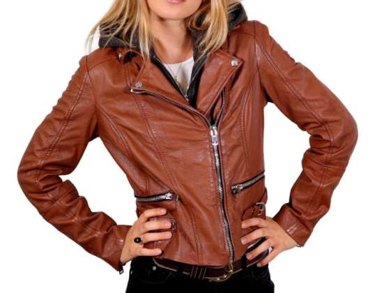 GIPSY Damen Echt Lederjacke JULJA braun • NUR 31,00€ • (UVP: 249,90€)!