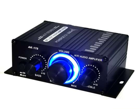 DC12V 2x20W AK170 Цифровой усилитель мощности аудио