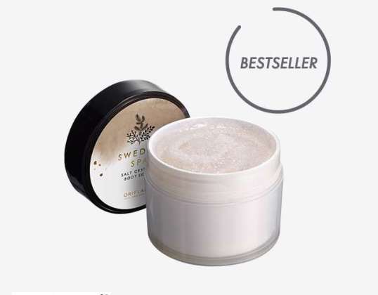 Krystaly švédské lázeňské soli 200 ml Solný tělový peeling