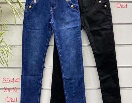 Женские джинсовые брюки с завышенной талией. Размеры: xs-xl