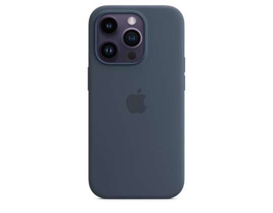 Apple iPhone 14 Pro siliconen hoesje met MagSafe Storm Blue MPTF3ZM/A