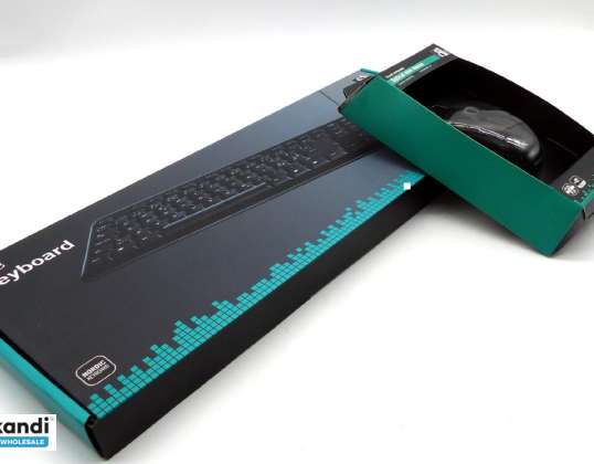 DELTACO Tastatur  Maus Mini TB-53, PC keyboard USB,  SE, FI, DK, NO,