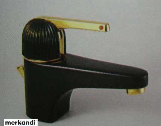 NEW ROKAL HANSA washbasin fittings Single lever mixer in BLACK/GOLD