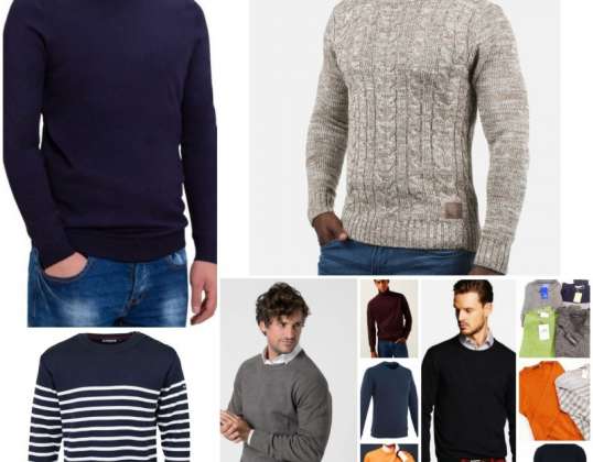 Didmeninė prekyba vyriškais firminiais megztiniais ir megztiniais - platus dydžių ir dizaino pasirinkimas