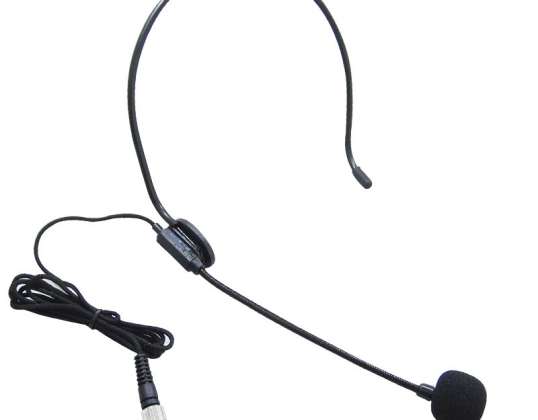 Microfon wireless UHF AK-100 cu bandă pentru cap / cravată