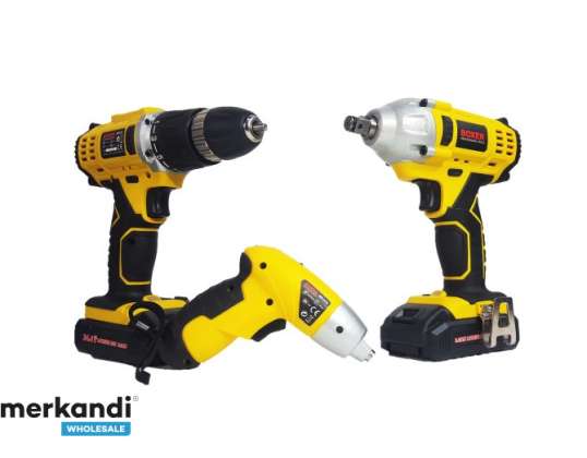 SR-032 Boxer Screwdriver -/ Drill + Impact Wrench + Screwdriver - 2x Battery