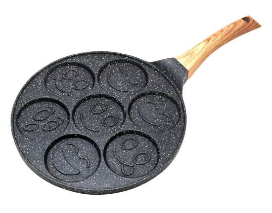 Frying pan for pancakes, aluminum, marble black, Ø26.5cm KINGHoff KH-1667