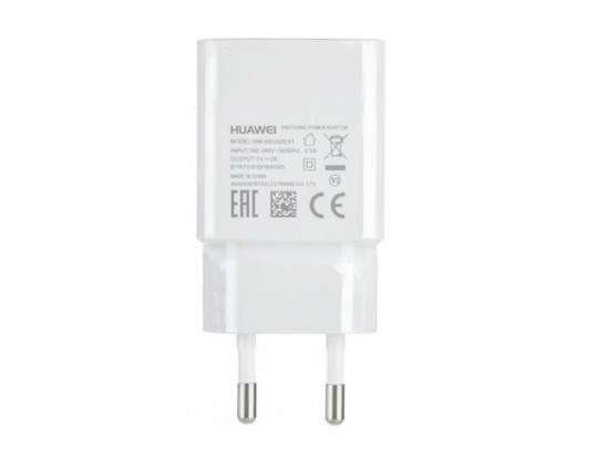 Зарядное устройство Huawei + кабель для передачи данных USB Type-C — белый BULK — HW-050200E01