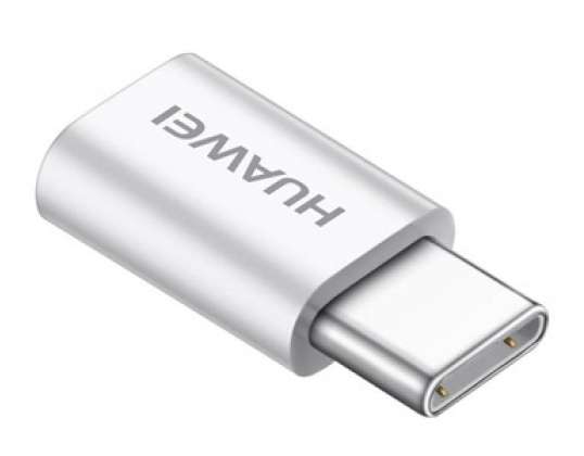 Huawei — AP52 — adapteris — mikro USB uz C tipa USB — Weiss BULK — 4071259