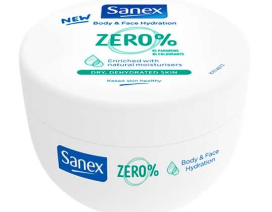 Sanex Zero Body & Face Hydratation Peau Sèche & Déhidrée 250ml