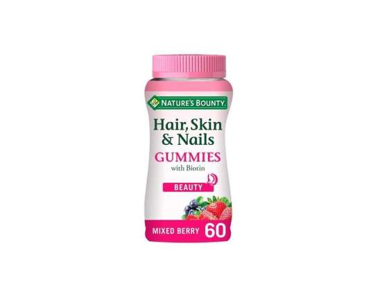 Nature's Bounty Hair,skin y Nails Gummies 60 CĂˇpsulas
