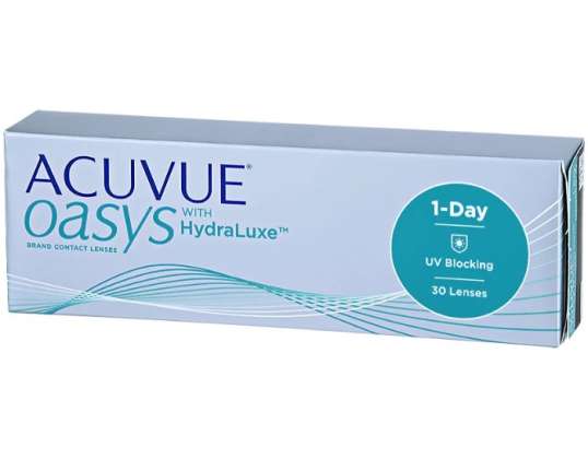 Acuvue Oasys Hydraluxe kontaktlinser 1 dag ersättning -5,00 BC / 8,5 30 enheter