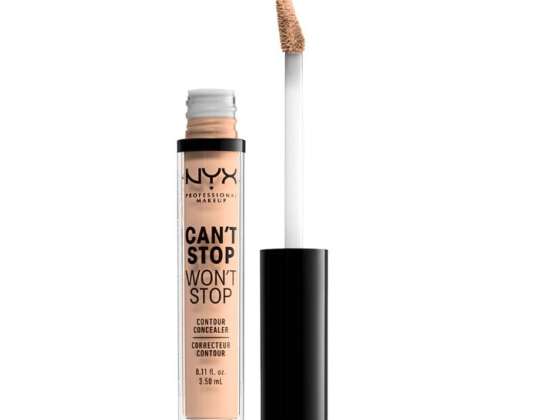 Nyx CanÂ't Stop WonÂ't Stop Teljes lefedettségű kontúr Concealer Vanília 3,5ml