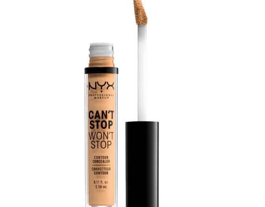 Nyx Canâ't Stop Wonâ 't Stop Full Dekning Contour Concealer True Beige 3,5ml