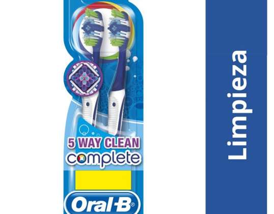 Oral-B Cepillo de dientes completo Medium 2 unidades