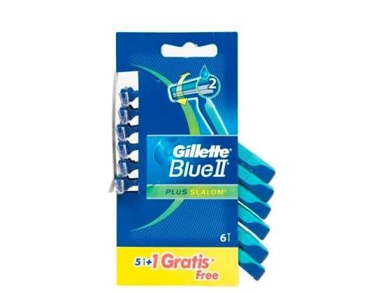 Gillette Blue II Plus Slalom 6 Unidades