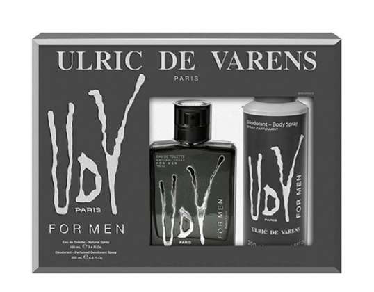 Ulric de Varens UDV Black For Men Eau de Toilette Spray 100ml komplekts 2 gab