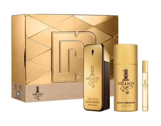 Paco Rabanne One Million Eau de Toilette Spray 100ml Set 3 Stück 2022