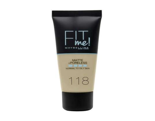 Maybelline Fit Me Matte + poorideta jumestuskreem 118 Alasti 30ml