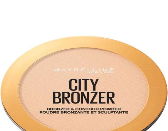 Maybelline City Bronzer & Contour Puder Make-up 100 Light Cool 8g