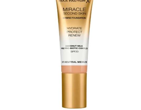 Max Factor Miracle Second Skin Spf20 7 Neutral Medium 30 ml