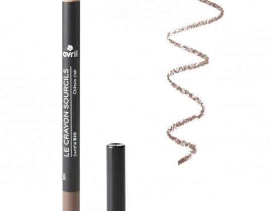 Avril Eyebrow Pencil ChĂ˘tain Clair Certified Organic