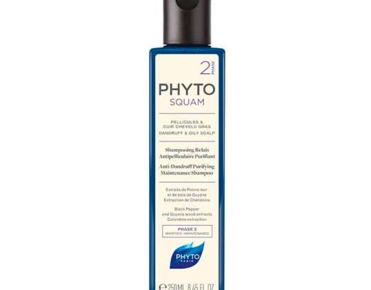 Phyto Squam Shampooing Purifiant 250ml Set 2 Pièces 