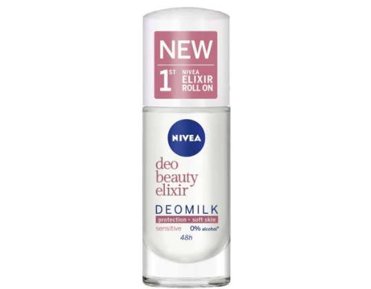 Nivea Milk Beauty Elixir Sensitive Desodorante Roll-On 40ml
