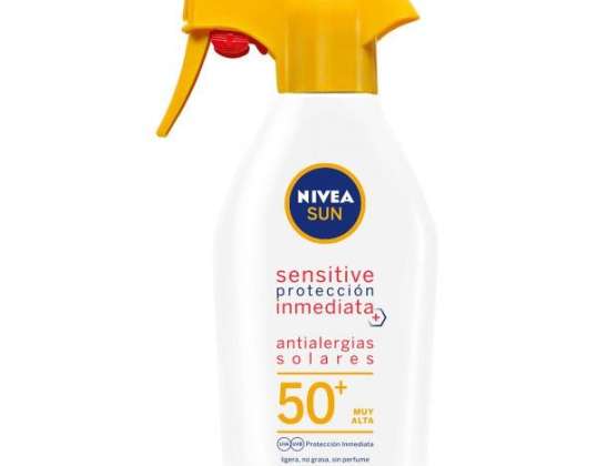 Br Nivea Sensitive F50 Pistola 270 Antialergias Solares