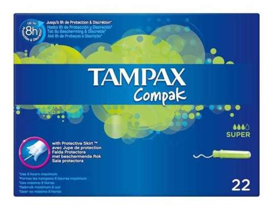 Tampax Compak Super 22 egységek